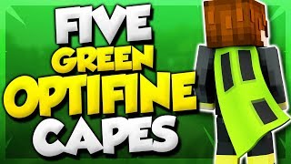 5 Green Optifine Cape Designs Best Minecraft Capes [upl. by Arukas]