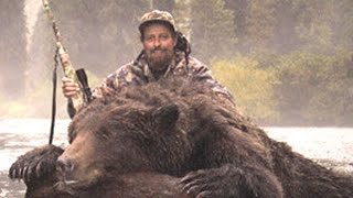 Aggressive Brown Bear stalks hunters within 7 Yards [upl. by Ahtar881]