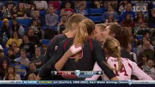 Stanford at UCLA  NCAA Womens Volleyball Nov 27th 2015 [upl. by Cran]