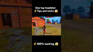 one tap headshot trick amp sitting 100 warking 😱  free fire [upl. by Ddahc]