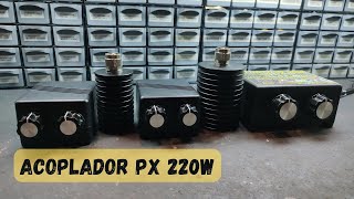 ACOPLADOR DE ANTENAS PX 220W  TESTES NO ANALISADOR VETORIAL [upl. by Asirehc]