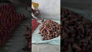 How FlowerPot Cracker is made😱🔥 anar flowerpot crackersmaking factory crackerfactory [upl. by Ailimac487]