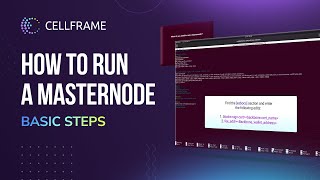 How to run a master node Basic steps [upl. by Elagibba]