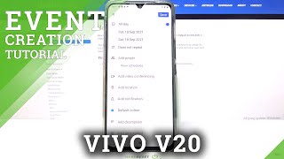 How to Add Event to Calendar on VIVO V20 – Set Up Reminder [upl. by Aimee]