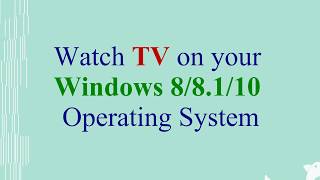 How to use USB TV Stick on Your Windows 10 Operating System [upl. by Jabon510]