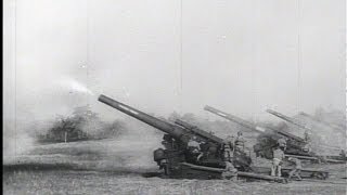 HD Historic Archival Stock Footage WWII  Armys New Howlitzer Tested [upl. by Nelg]