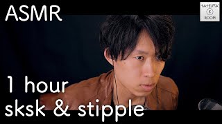 【ASMR】sksk amp stipple【1 Hour】 [upl. by Haissi]