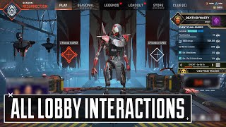 NEW Revenant Lobby Interactions  Apex Legends [upl. by Palmore105]