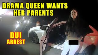 Bodycam DUI Arrest  20YearOld Drama Queen Wants Her Parents [upl. by Enriqueta534]