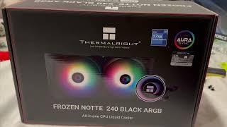 50 Water Cooler Thermalright Frozen Notte Review  PC Build Vlog 6 [upl. by Eiloj932]