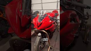 Lowside aftermath  R6 Rebirth trackday motorcycle yamahar6 [upl. by Annirtak]