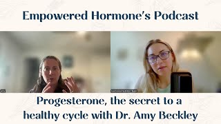 169 Progesterone the secret to a healthy cycle with Dr Amy Beckley [upl. by Ragde]