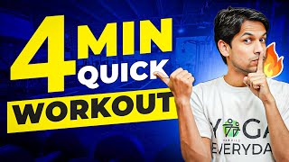 Fitness in 4 Minutes  Daily TABATA  Saurabh Bothra [upl. by Aleahc]