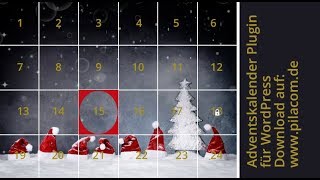 Adventskalender Plugin WordPress 2018 [upl. by Eenel]