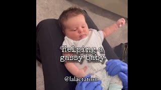 Helping gassy baby [upl. by Malony]