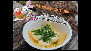 Ulkona syömässä  PääsiäisSpesiaali paholaisen munat [upl. by Lucey935]