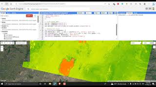 How calculate NDVI on Google Earth Engien GEE using Landsat 8 image [upl. by Enirehtacyram]