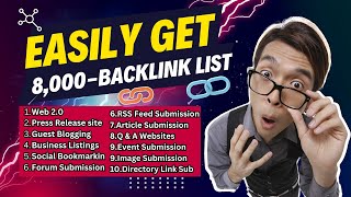 Easily get an 8000Backlink list  Backlinks for beginners [upl. by Anicnarf]