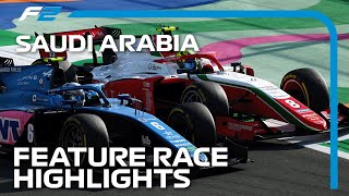 F2 Feature Race Highlights  2023 Saudi Arabian Grand Prix [upl. by Kcirdde]