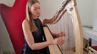 Cuckoo Trad arr Alice Giles  Harp AMEB Preliminary Grade [upl. by Ayenet]