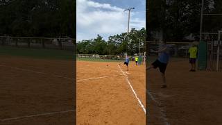 Kickball nice play 558 kickball sports league kick espn catch [upl. by Helyn]