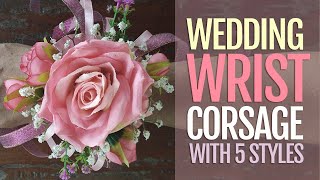 Wedding Wrist Corsage for Less than Dollar [upl. by Thomasine]