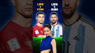 Messi or Ronaldo Jisoo Jennie Rosé and Lisa Blackpink Reveal Their Favorite Football Player ⚽ [upl. by Hollis]