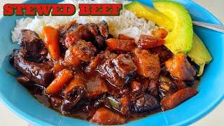 HOW TO MAKE DELICIOUS STEWED BEEF EVERY TIME  STEP BY STEP  Hawt Chef [upl. by Leilah]