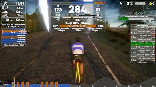 IndieVelo  Custom workout on Switchback Hill Climb Lap  VO2  Low Cadence training S2025W0103 [upl. by Asyram]