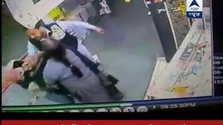 Man assaulting an elderly couple in Chandigarh caught on CCTV [upl. by Nireil428]