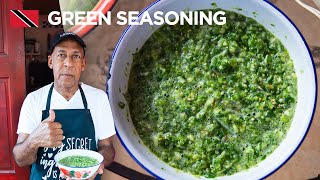 Classic Green Seasoning by Uncle Clyde in Paramin Trinidad amp Tobago 🇹🇹 Foodie Nation [upl. by Petigny]