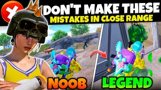 NEVER MAKE THESE MISTAKES IN CLOSE RANGE FIGHTS IN BGMIPUBGM❌ TipsTricks Mew2 [upl. by Ahsiet]