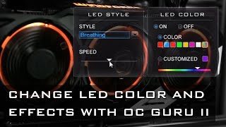 Customize LED colors and effects  GIGABYTE XTREME GAMING [upl. by Atnahsal19]