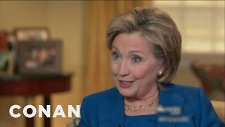 Hillary Clintons Health Problems Interview  CONAN on TBS [upl. by Gawlas]