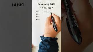 Reasoning Trick csat shorts trickymaths reasoning maths exam upsc shorttrickssc [upl. by Nitsrik566]