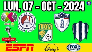 ⚽🚨LIGA FEMENIL MX  LUNES 7 OCTUBRE 2024 [upl. by Savanna]