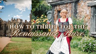 How to thrift an outfit for the Renaissance Faire ✨🧚‍♂️⚔️ [upl. by Onibla]