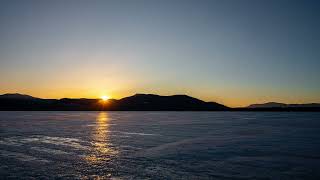 Ossipee Lake Sunset  Freedom NH  Timelapse  February 24th 2024 [upl. by Aenneea619]