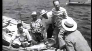 Documentario Pesca al Pesce spada nello Stretto di Messina anni 50 [upl. by Lyontine]