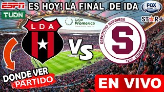 ALAJUELENSE vs SAPRISSA en vivo Donde ver y a que hora juega la liga vs saprissa FINAL de ida 2023 [upl. by Aracot]