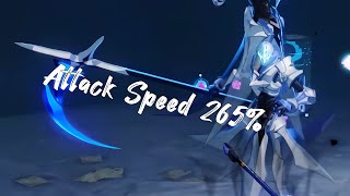 Honkai Impact 3  Argent Knight Artemis Attack Speed 265 [upl. by Nelan461]