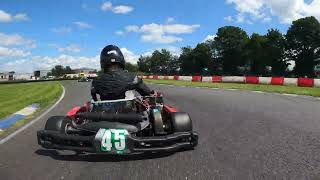 Hooton Park Indikart Round 6 09072023 Senior Rotax 177 Heat 2 [upl. by Rraval512]