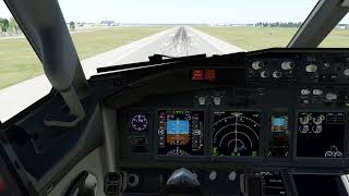 XPlane 12 Zibo Mod 737 v4 Landing  Amsterdam Schiphol AMS [upl. by Jasisa]