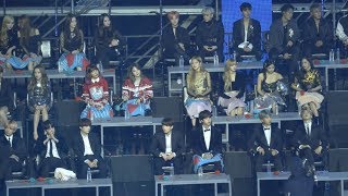 Reaction to 정인워너원 대휘재환 방탄소년단BTSBLACKPINK 블랙핑크 볼빨간사춘기아이콘모모랜드190105 골든디스크 4k Fancam직캠 [upl. by Dlorah]