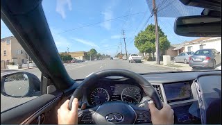 Driving The INFINITI Q50 RED SPORT 400 [upl. by Averi]