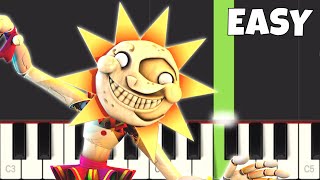 Daycare Theme  EASY Piano Tutorial  FNAF Security Breach [upl. by Aiyram]