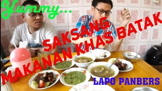 MAKAN SAKSANG KHAS MASAKAN BATAK  LAPO PANBERS [upl. by Aurilia]