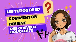 Tuto  comment on dessine des cheveux bouclés [upl. by Airotciv]