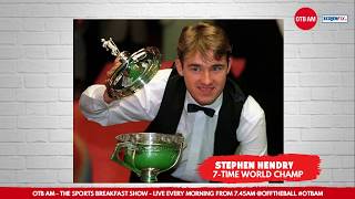 The Stephen Hendry Interview  Steve Davis  Broken Cue  World Titles [upl. by Eniamej]