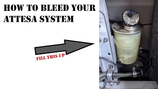 How to bleed Nissan ATTESA system  R32 Skyline GTR [upl. by Flita616]